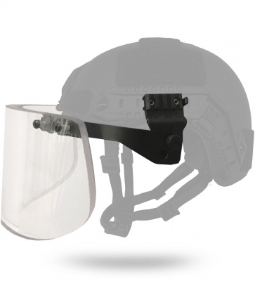 Helmet Accessory - Ballistic Visor- Side Rail Attachments